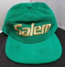 Salem Green Corduroy Snapback Adjustable Cap Salem Cigarettes Advertising Nice 