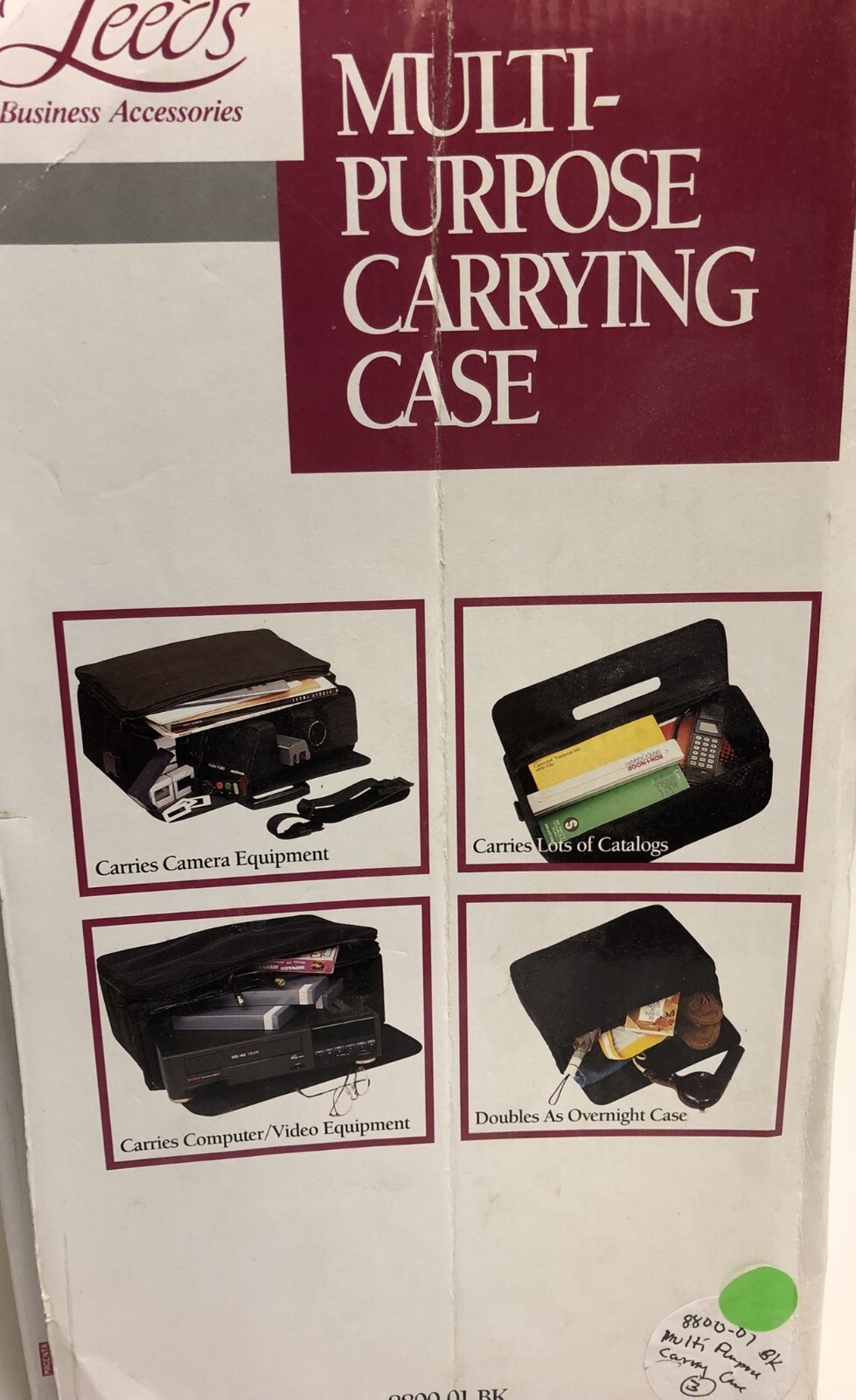 Multi-Purpose Carrying Case, Leed's Business Accessories 8800-01BK 18"x12"x6"