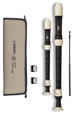 Yamaha YAMAHA Soprano Alto Recorder Set Baroque YRSA-324B Ebony Tone Fingering H