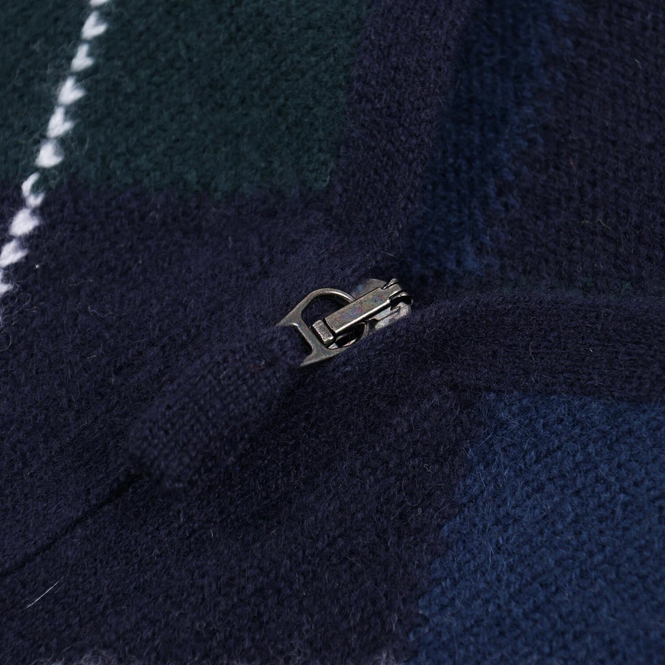 Cárdigan Suéter Chaleco Cruciani Diamante Argyle Estampado Cachemira M (UE 50) NUEVO CON ETIQUETAS Foto 2 de 4