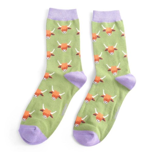Ladies Womens Bamboo Socks Miss Sparrow Colourful Cute Animal Designs UK 3-7 - Picture 21 of 78