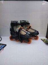 DBX Black Gray orange Mesh Roller Blades Light Speed 64 mm ABEC 5 size L 5-8