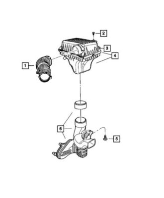 Genuine Mopar 2005-2010 Dodge Challenger Front Engine Air Cleaner 4591867AD
