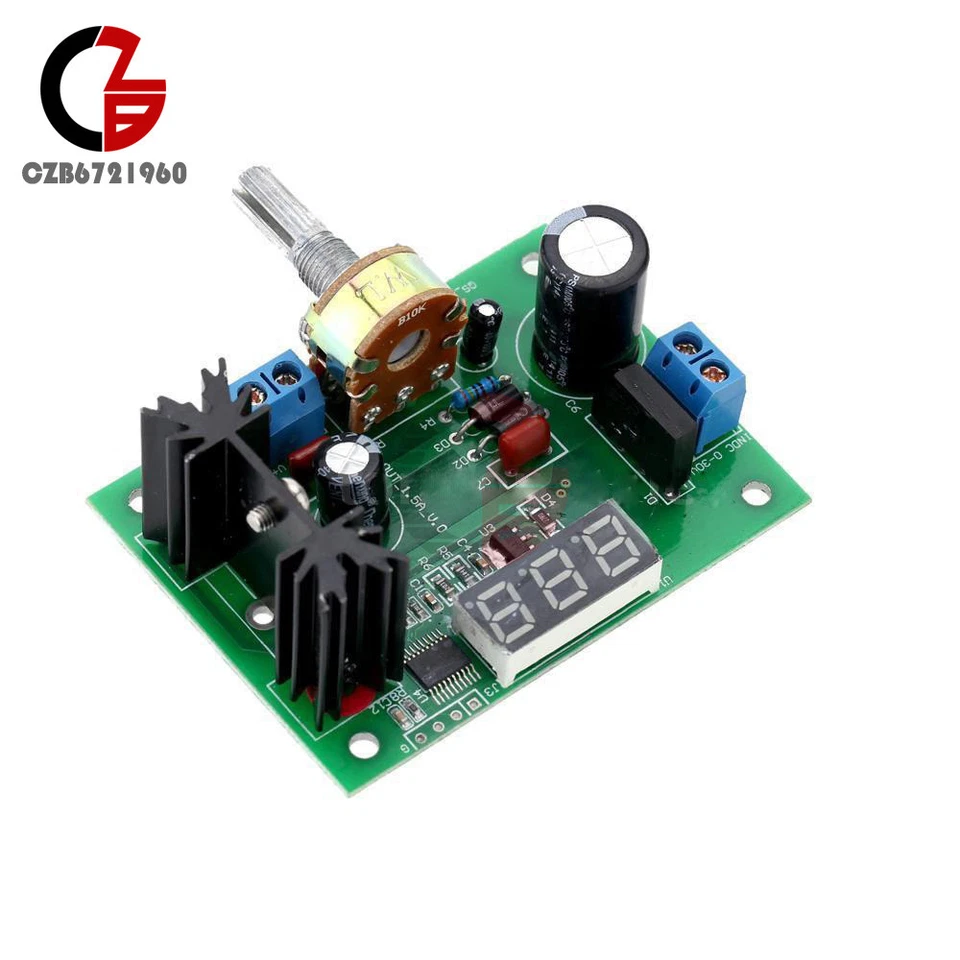 LM317 Adjustable Voltage Regulator Step down Power Supply Module + LED Voltmeter - Image 2 of 4