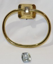 Oval Gold Towel Holder