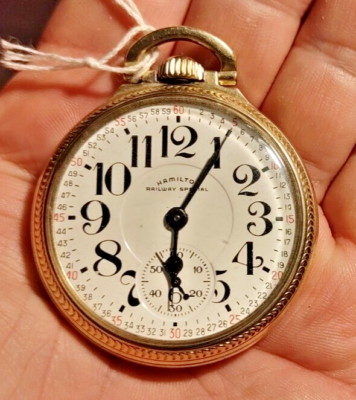 Hamilton 992b 21 jeweled RAILWAY SPECIAL pocket watch (RUNNING) | eBay