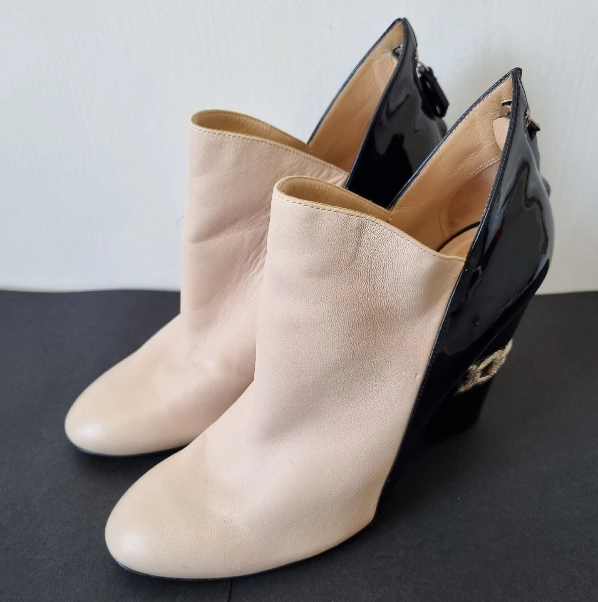 Casadei top wedge boots