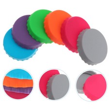 6 Pcs Reusable Can Covers Silicone Sealed Bottle Cap Lid for Cans Lids of Pop