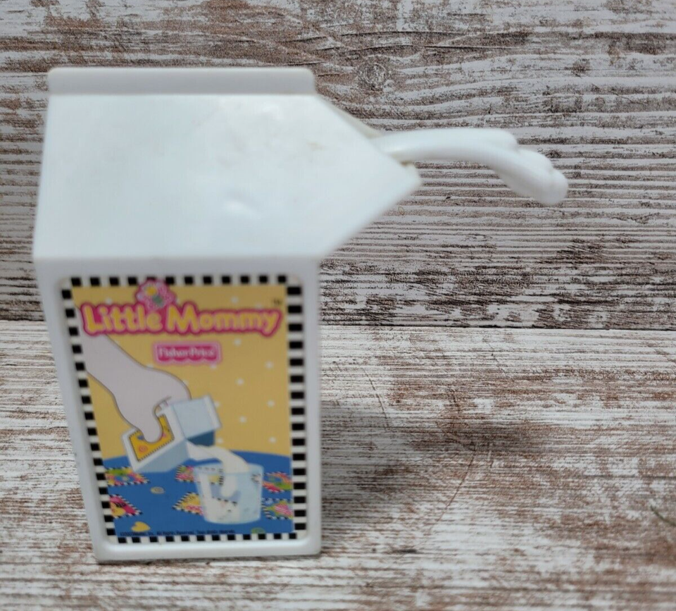 Fisher Price Little Mommy Milk Carton Pretend Play Food Kitchen eBay