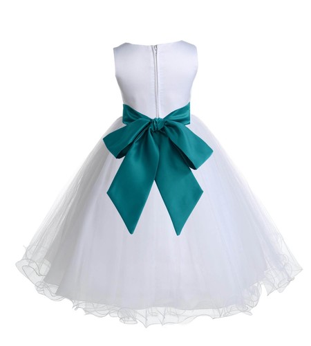 Flower Girl Dress Birthday Wedding Bridesmaid Formal Pageant Recital Graduation - Picture 2 of 61