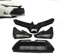 For Toyota Corolla  2017- 2019 Front Upper/Lower Bumper Grille Set  LE 4PCS