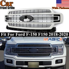 Front Bumper Grille Assembly White Platinum For Ford F-150 F150 Limited 2018-20