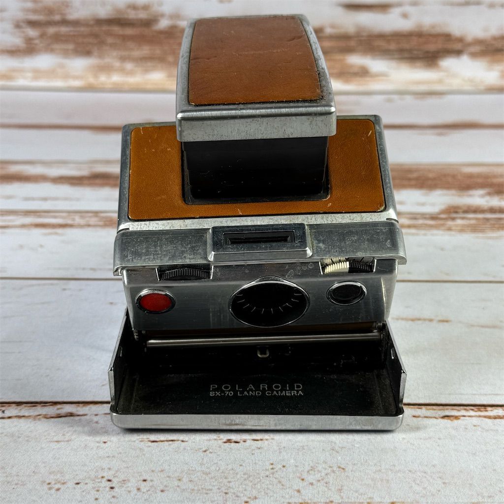 Polaroid SX-70 Land Camera Brown Instant film parts not, working condition - Main Image