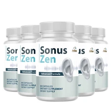 SONUS ZEN- Hearing Support- 5 Bottles- 300 Capsules