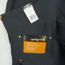 Carhartt Arctic Quilt Lined Bibs Overalls Mens 48x34 R03 BLK Black NWT NOS
