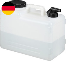 Relaxdays Wasserkanister Mit Hahn, Versch. Gr&ouml;&szlig;en, Kunststoff Bpa-Frei, Weithals