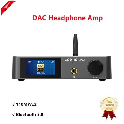 LOXJIE D30 Hifi USB DAC 110MWx2 Headphone Amplifier 5.0 DAC DSD #jg