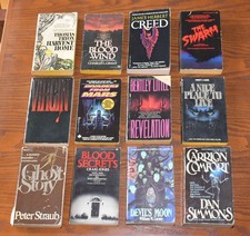 Vintage Horror Paperbacks Books Novels - Lot of 12 - Straub Herbert Jones Tryon