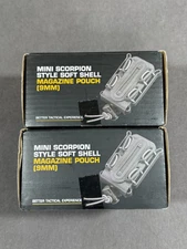 Lot Of 2 SABADO Pistol 9mm Magazine Pouch Softshell Mag Holder Elastic Belt Clip