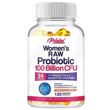 Raw Probiotics for Women with Prebiotics & Enzymes for Gut & Digestive Health, 1