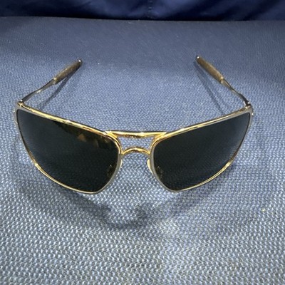 Oakley Inmate Polished Gold Black Lens Denzel Washington Book Of Eli 05-630 RARE