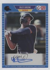 2021 Leaf Pro Set Metal 1989 Blue Rainbow 13/35 Riley Greene #PA-RG1 Auto 0j81