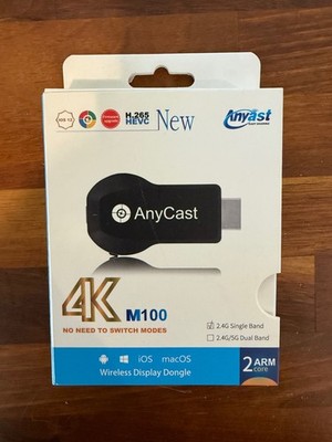 NEW Anycast 4K M100 Wireless Display Dongle 2.4G Single Band