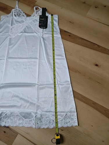 Vintage Vanity Fair weißer Nylon Vollslip mit Spitzendetails groß - Bild 6 von 8