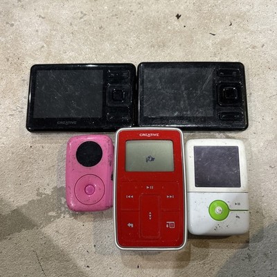 Lot Of (5) Creative ZEN  MP3 Player Black Untested