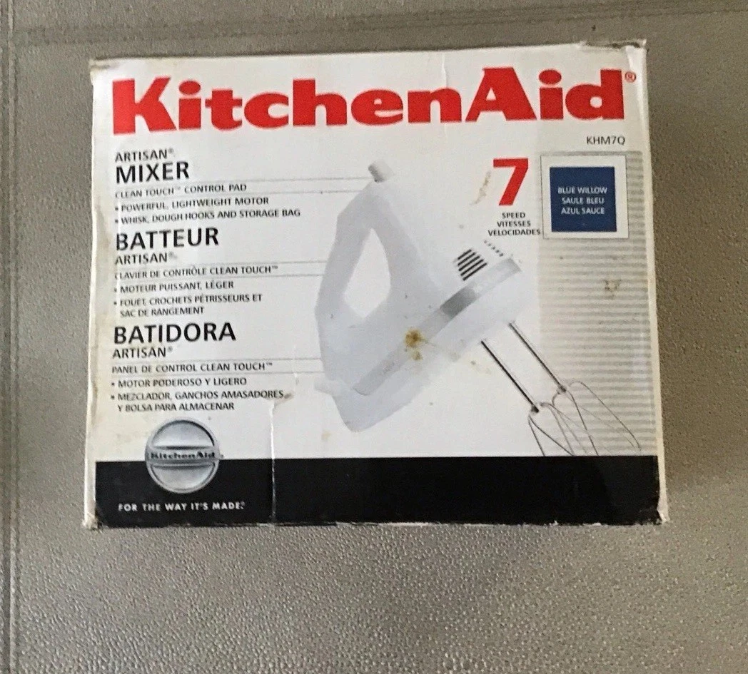 KitchenAid 7-Speed Artisan Hand Mixer . Blue Willow . IOB
Opens in a new window or tab