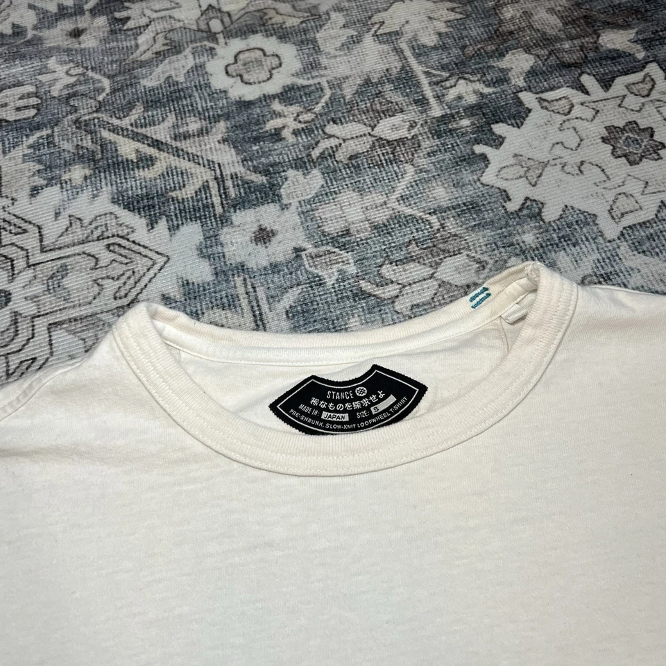 Camiseta clásica de bolsillo Stance Loopwheel para hombre talla S tejido lento Japón 100 % algodón Foto 3 de 4