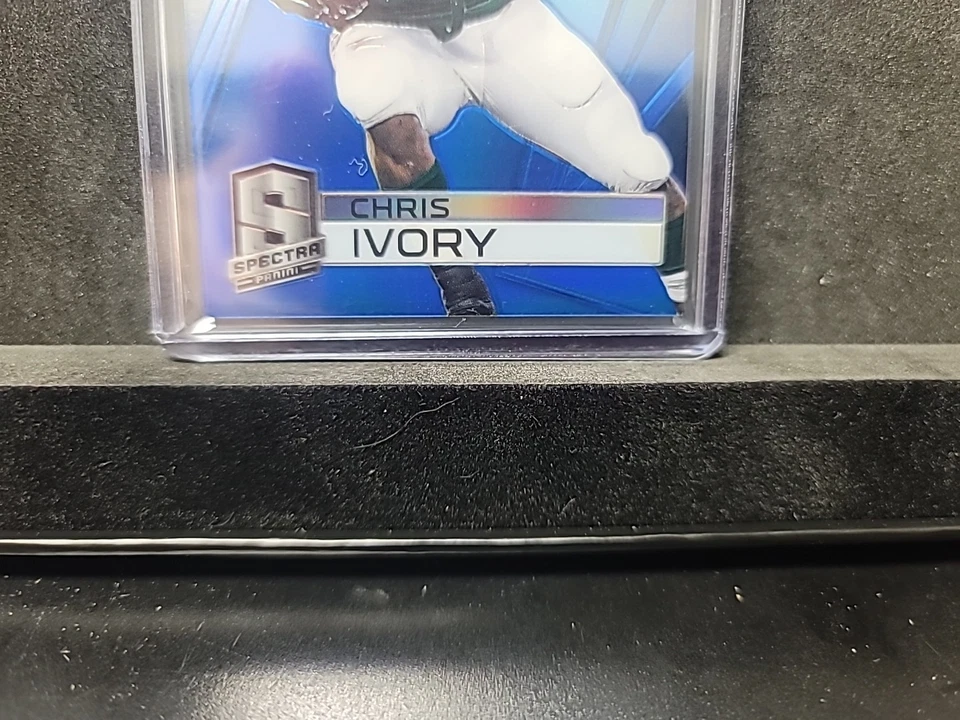 2014 Panini Spectra - Chris Ivory #41 Blue Prizm /49 - Image 4 of 4