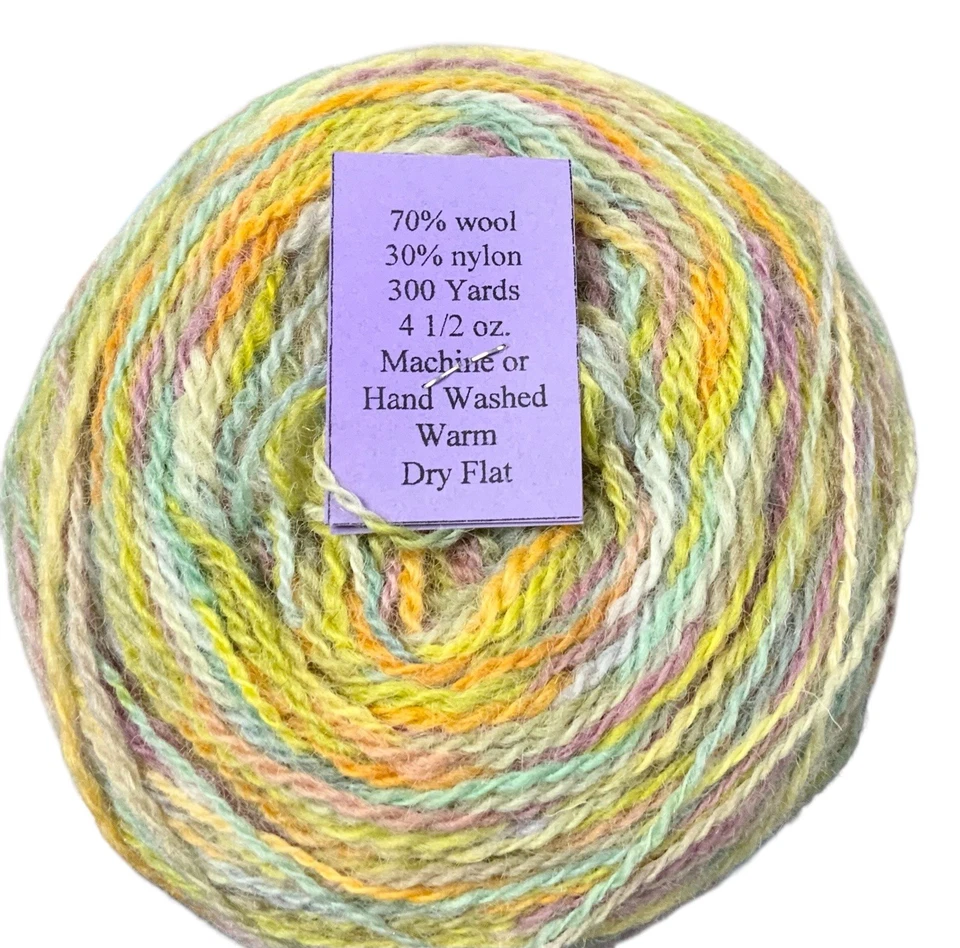 Granja teñida y lavada a mano del fin del mundo 300 yardas de lana 70 % nailon 30 % cálida Foto 3 de 3