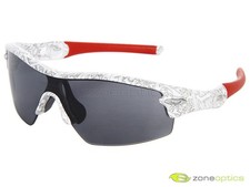 Oakley Radar Pitch Sunglasses 42-307 White Text/Grey