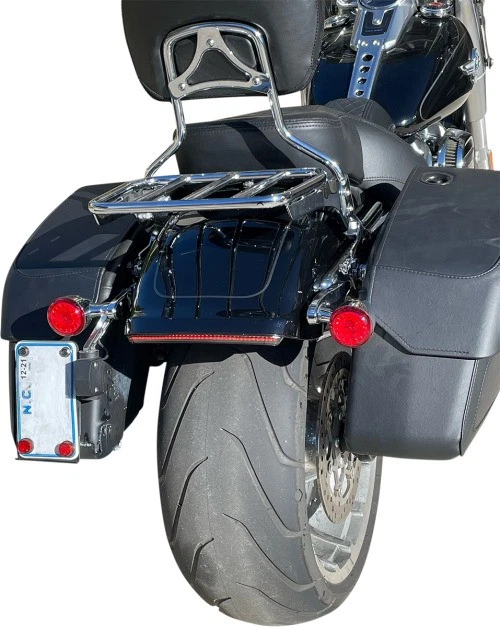 Luz trasera LED integrada dinámica personalizada con señales de giro - CD-FATBOY-S de humo Foto 2 de 4