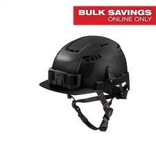 BOLT Black Type 2 Class C Front Brim Vented Safety Helmet