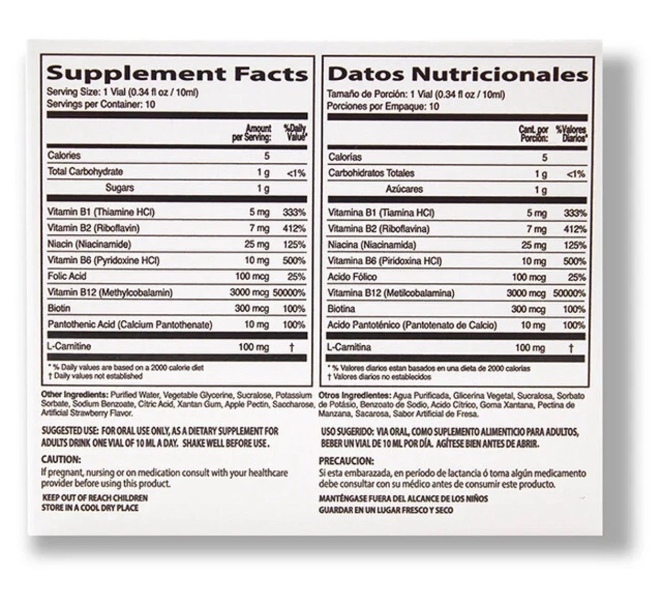 NEUROBION - B12 FORTE - SUPLEMENTO DIETÉTICO LÍQUIDO - 10 VIALES Foto 2 de 3