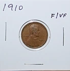 1910 US Lincoln Cent Penny F Fine Free Shipping