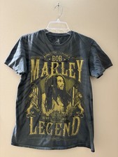 Zion RootsWear Bob Marley T Shirt Men s Small Green Tie Dye Rasta Reggae Legend