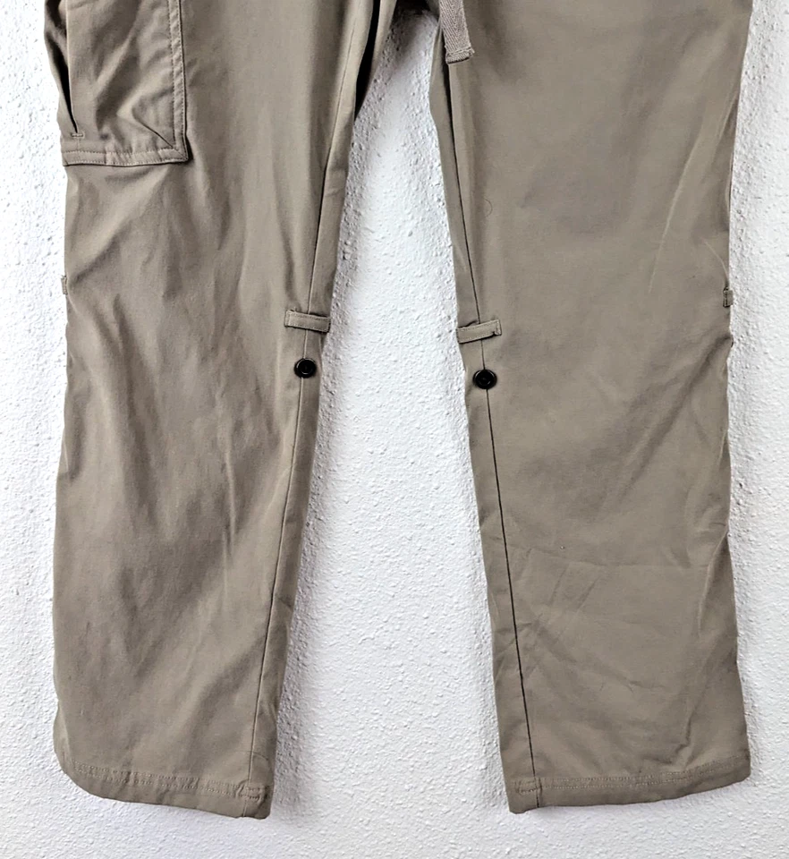 Columbia sz 6 Short City Slikerz Roll Tab leg Pants thin hiking 1130 — 第 3/4 张图片