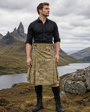 Men  s Tactical Utility Kilt Camouflage Cargo Scottish Highland Kilt