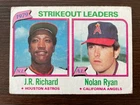 1980 Topps Nolan Ryan Strikeout Leaders baseball card #206 - See Condition Notes