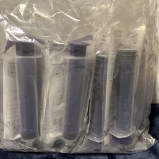 Vesco Enfit Tip 60 mL Irrigation Syringe With Connectors, 15 Units 60mL