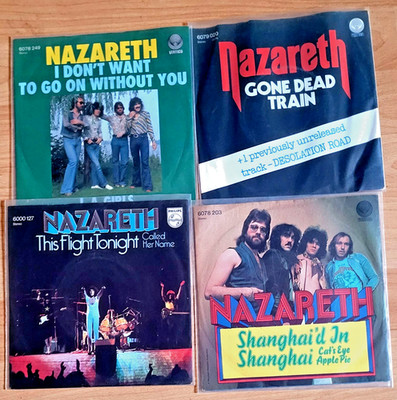 Nazareth - 4 x 7´Single Schallplatten