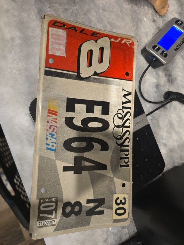 2005 Mississippi NASCAR RACING License Plate - CAR 8 - DALE EARNHARDT Jr