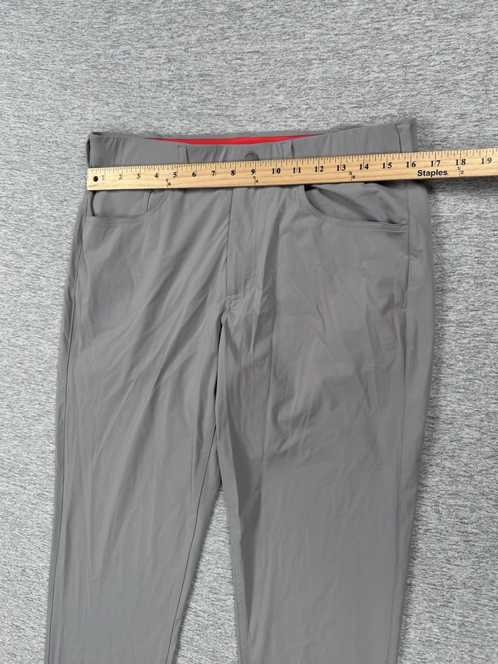 Redvanly Pants Mens Medium Gray Pull On Performance Stretch Lightweight Golf - Image 3 of 4