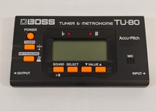 BOSS TU-80 Digital Tuner Metronome Accu-Pitch Chromatic Guitar Bass Instrument