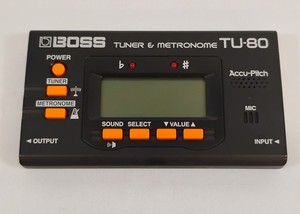 BOSS TU-80 Digital Tuner Metronome Accu-Pitch Chromatic Guitar Bass Instrument