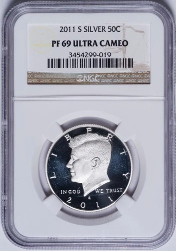 NGC PF-69 Ultra Cameo 2011 Silver Kennedy Half Dollar