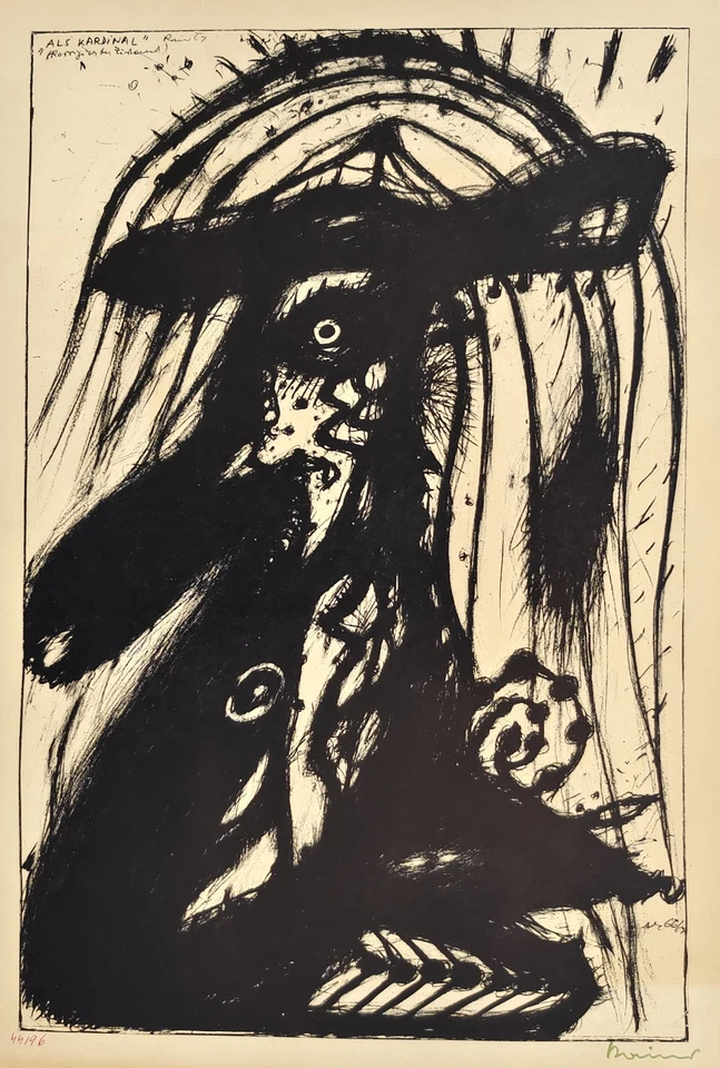 Arnulf Rainer "Als Kardinal",1967 - Bild 2 von 4